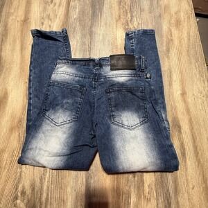 Akademiks Distressed Denim Jeans Blue Streetwear Kids